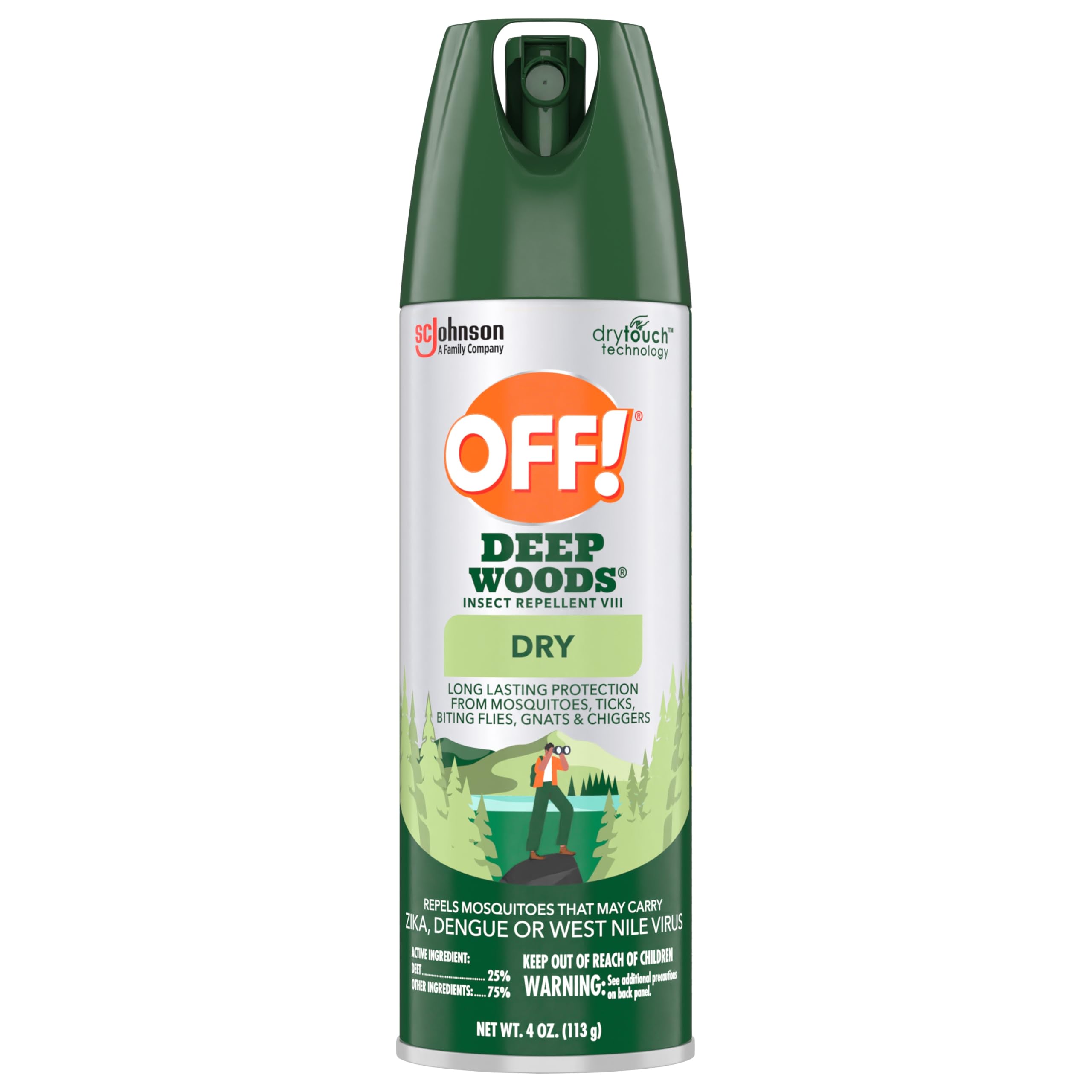 OFF! Deep Woods Insect Repellent Aerosol, Dry, Non-Greasy Formula, Bug Spray with Long Lasting Protection from Mosquitoes, 4 Oz, 2 Count - Image 10