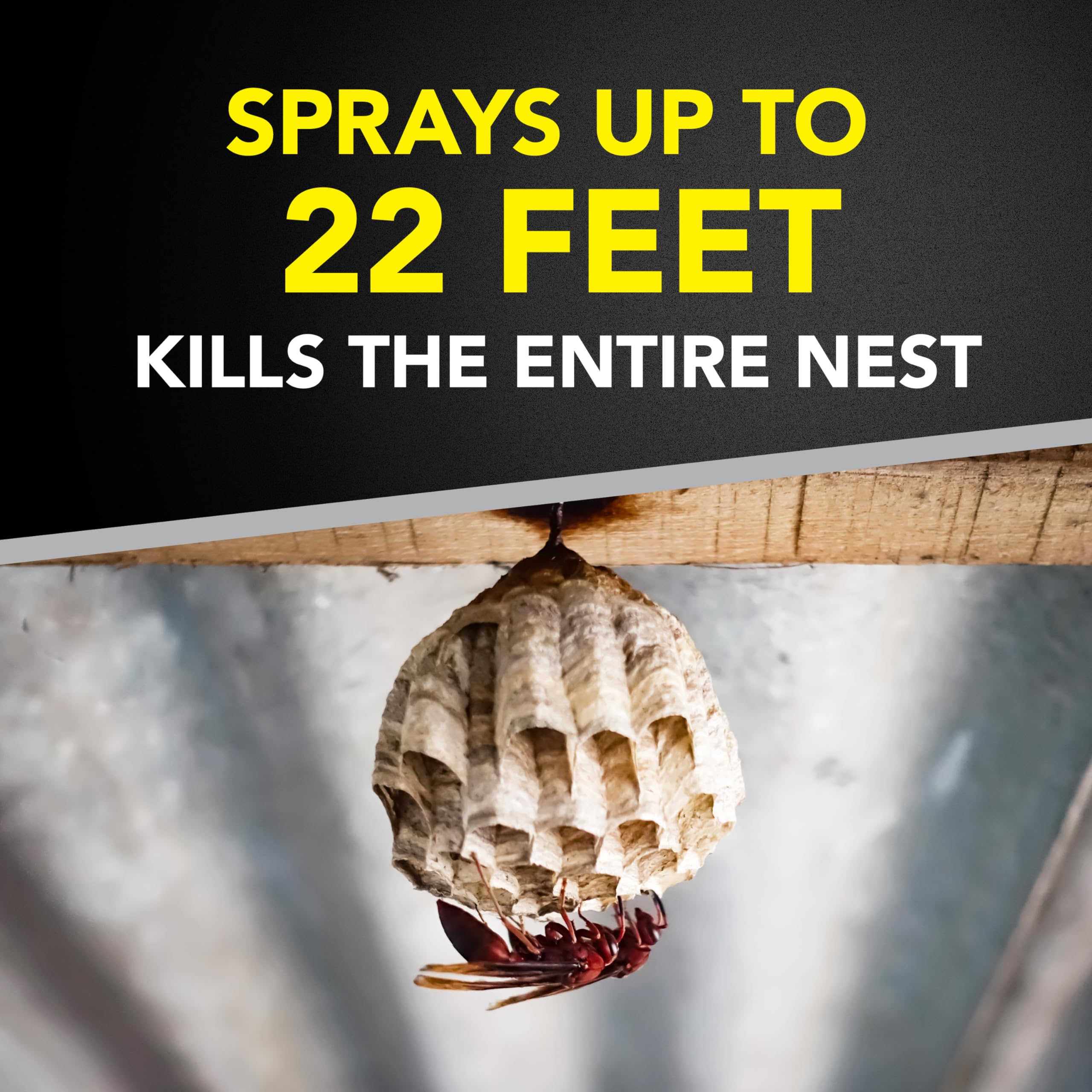 Raid Wasp & Hornet Killer Spray, Bug Killer Kills the Entire Nest, 14 Oz, 2 Count - Image 3