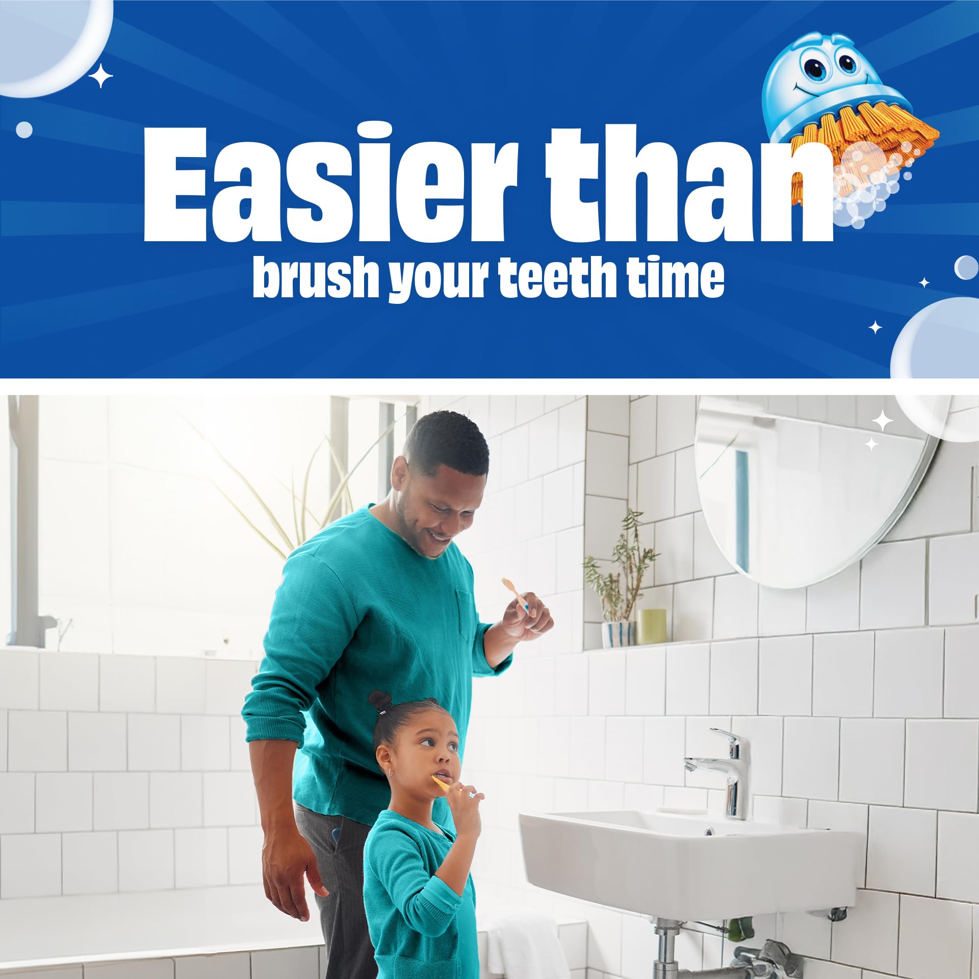 Scrubbing Bubbles Easy Clean Foaming Bleach-Free Bathroom All Purpose Cleaner, Fast-Acting Foam Cleans Limescale, Dirt and Grime on Showers, Sinks, Toilets, Tiles, Counters, & More, 32oz Spray - Image 4