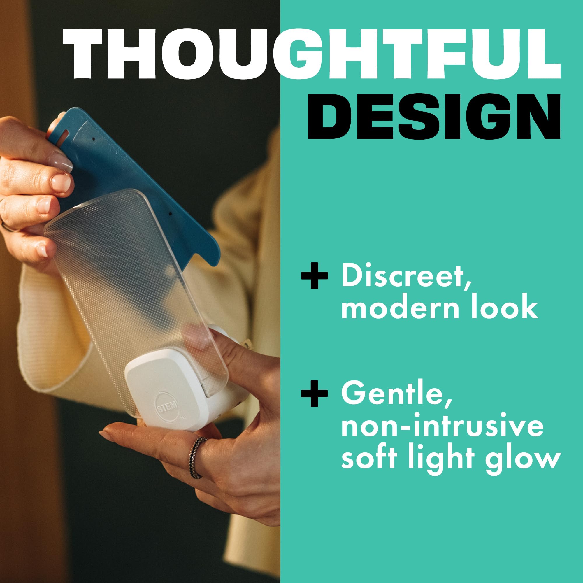 STEM Flying Insect Trap - Indoor Fruit Fly & Gnat Catcher for Home, Kitchen & Any Room, Attracts & Traps Bugs, Soft Blue UV Light - Includes 2 Plug-In Devices & 2 Cartridges - Image 3