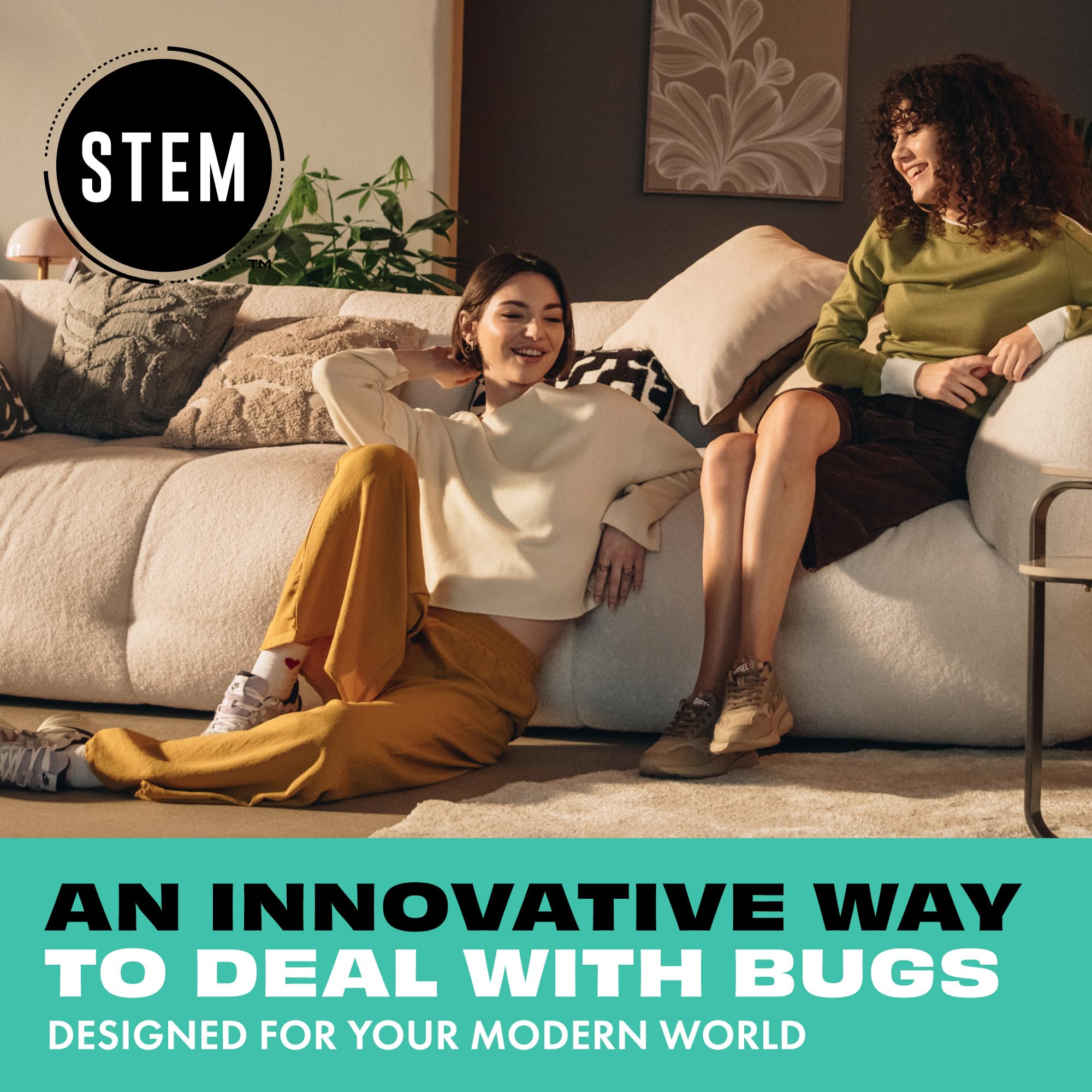 STEM Flying Insect Trap - Indoor Fruit Fly & Gnat Catcher for Home, Kitchen & Any Room, Attracts & Traps Bugs, Soft Blue UV Light - Includes 2 Plug-In Devices & 2 Cartridges - Image 9