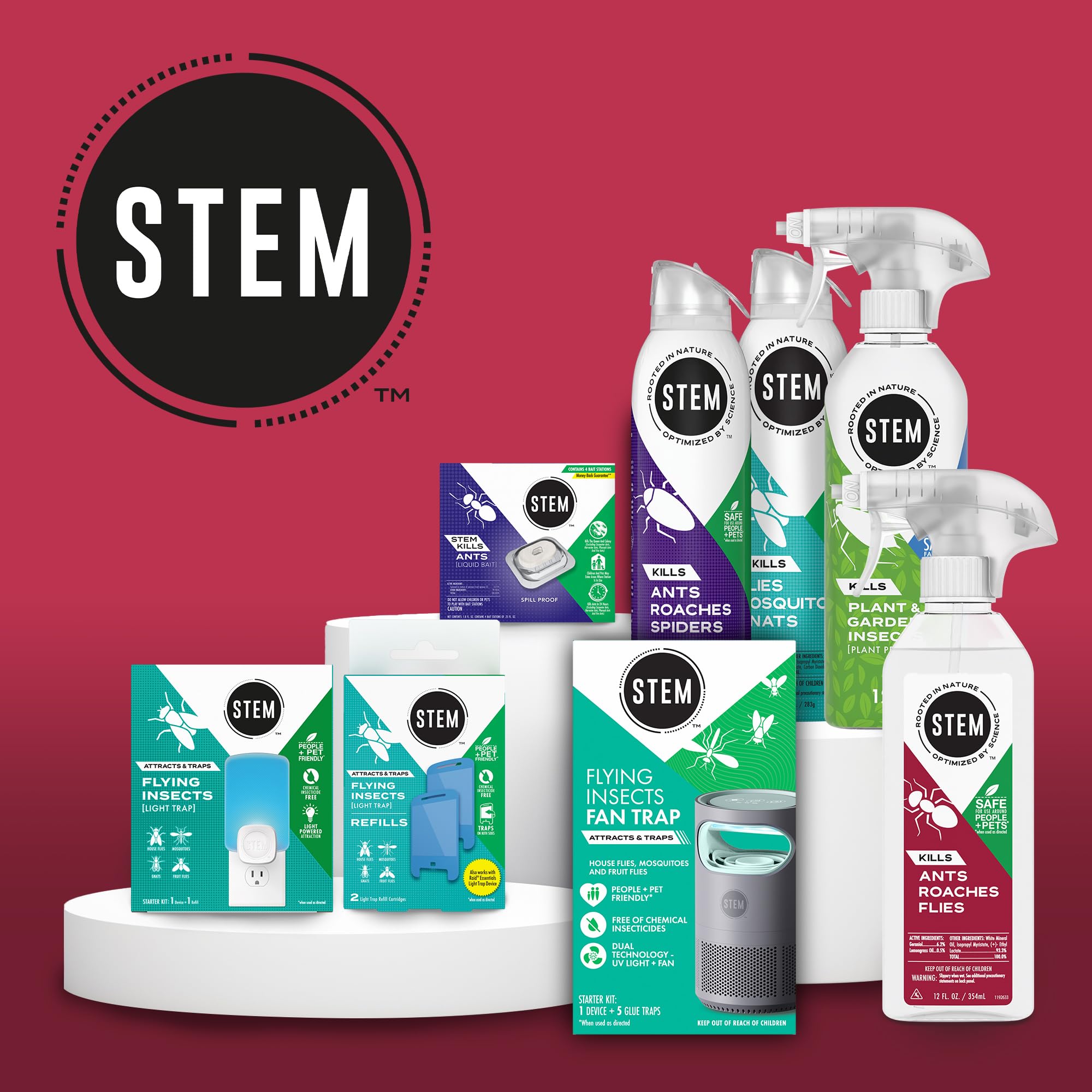 STEM Kills Ants, Roaches And Flies: Plant-Based Active Ingredient Bug Spray, Botanical Insecticide For Indoor And Outdoor Use; 12 fl oz (Pack Of 1) - Image 9