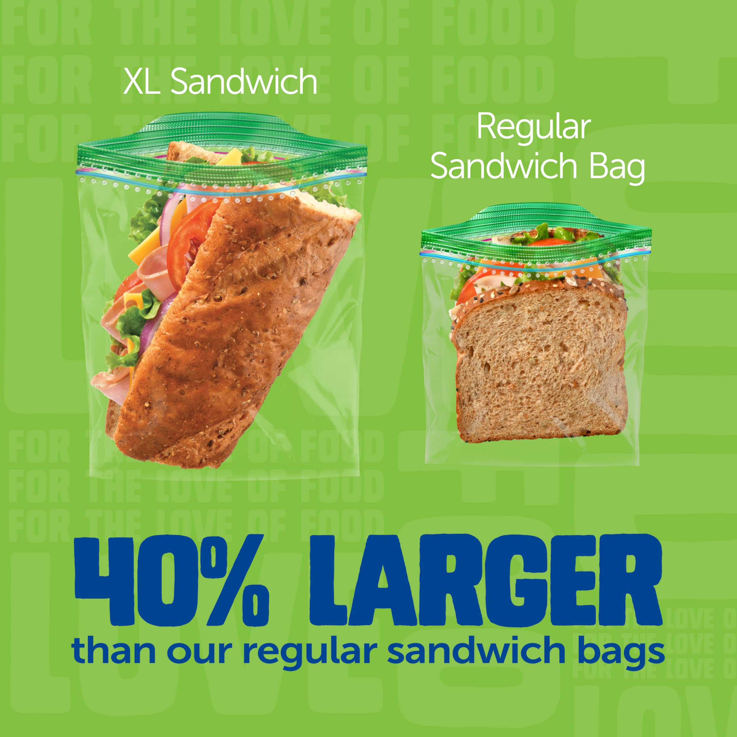 Ziploc 175 Count Sandwich and Snack Bags with EasyGuide Texture, Plastic Storage Bags with Grip 'n Seal Technology - Image 4