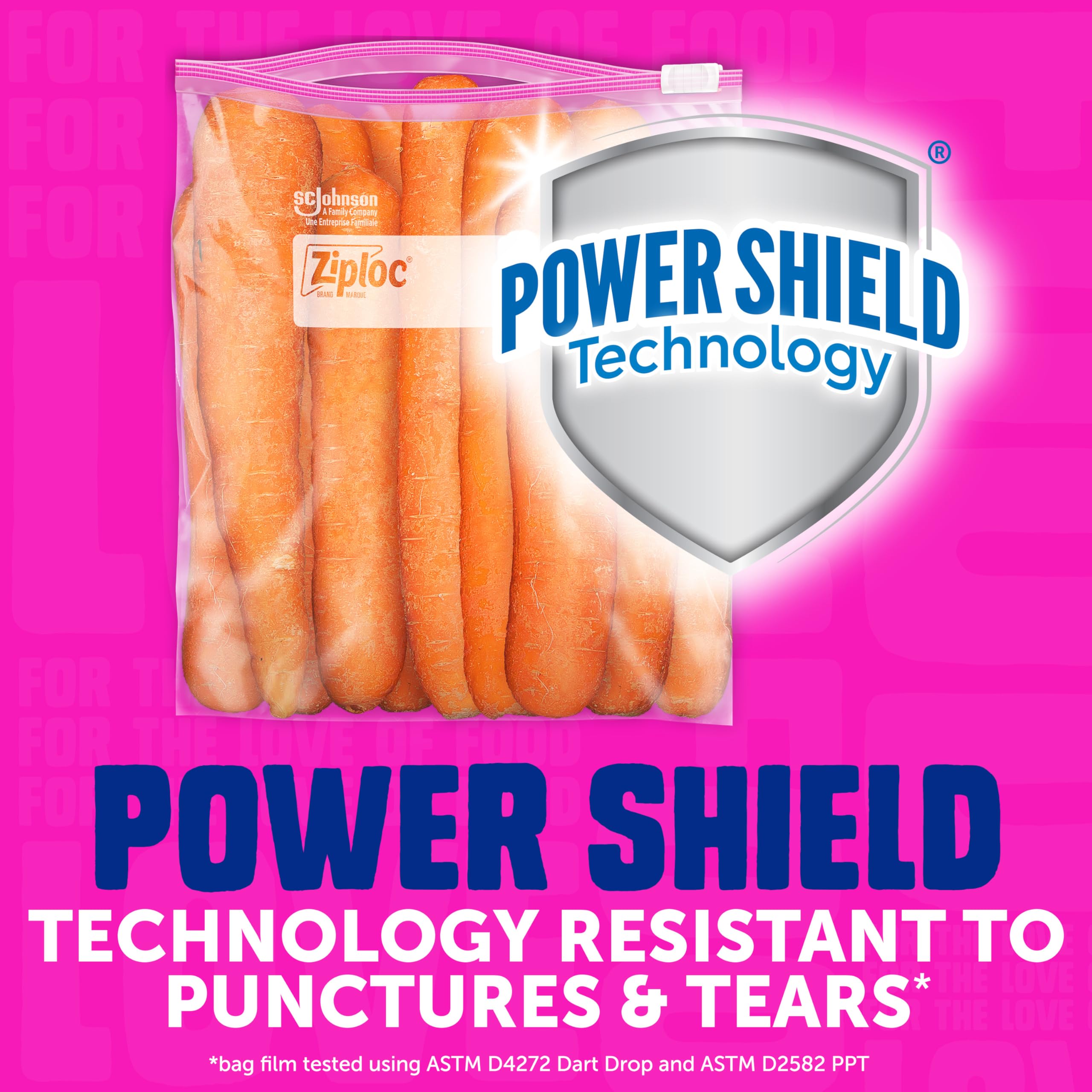 Ziploc 2.5 Gallon Jumbo Storage Slider Bag, Power Shield Technology, 12 count - Image 3