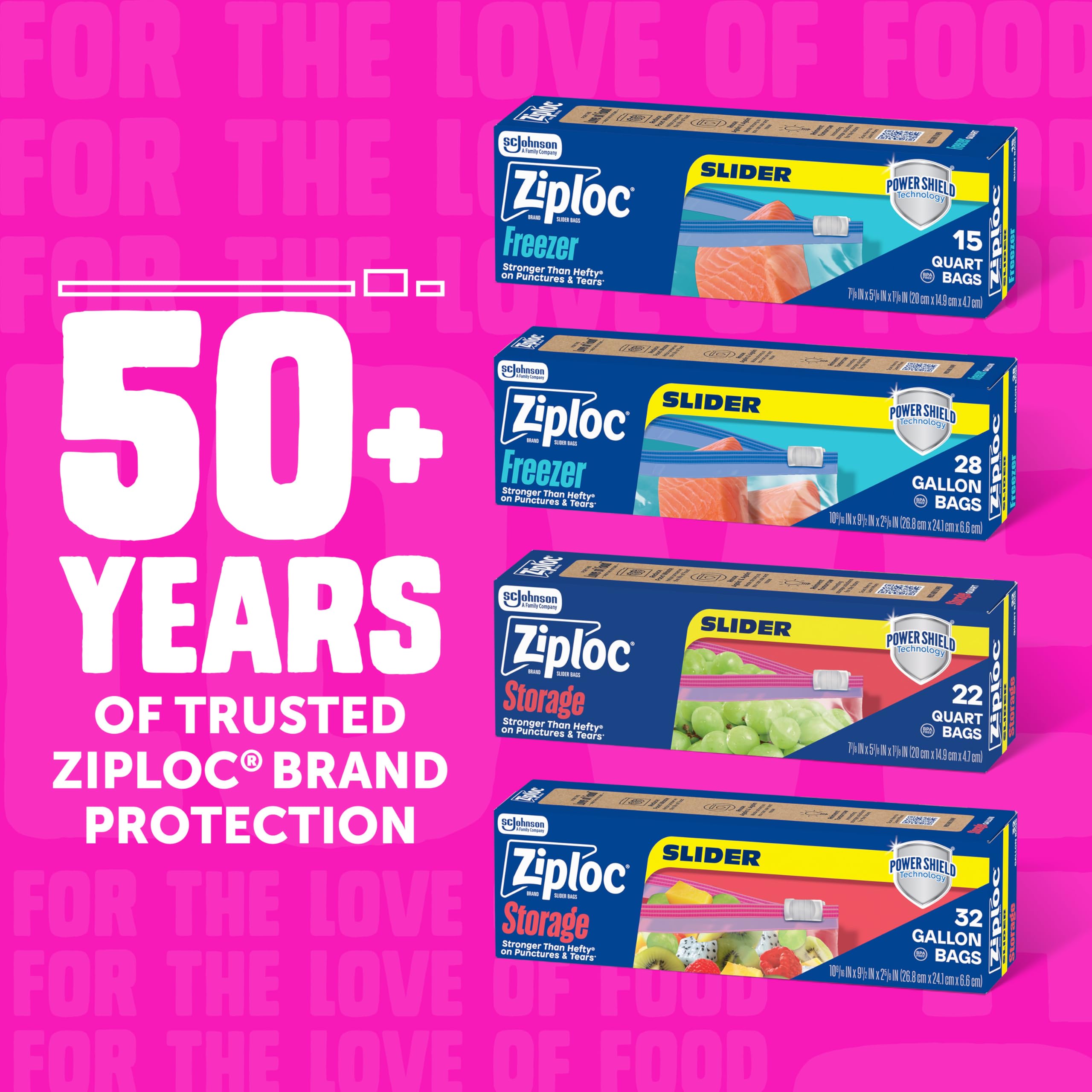 Ziploc 2.5 Gallon Jumbo Storage Slider Bag, Power Shield Technology, 12 count - Image 7