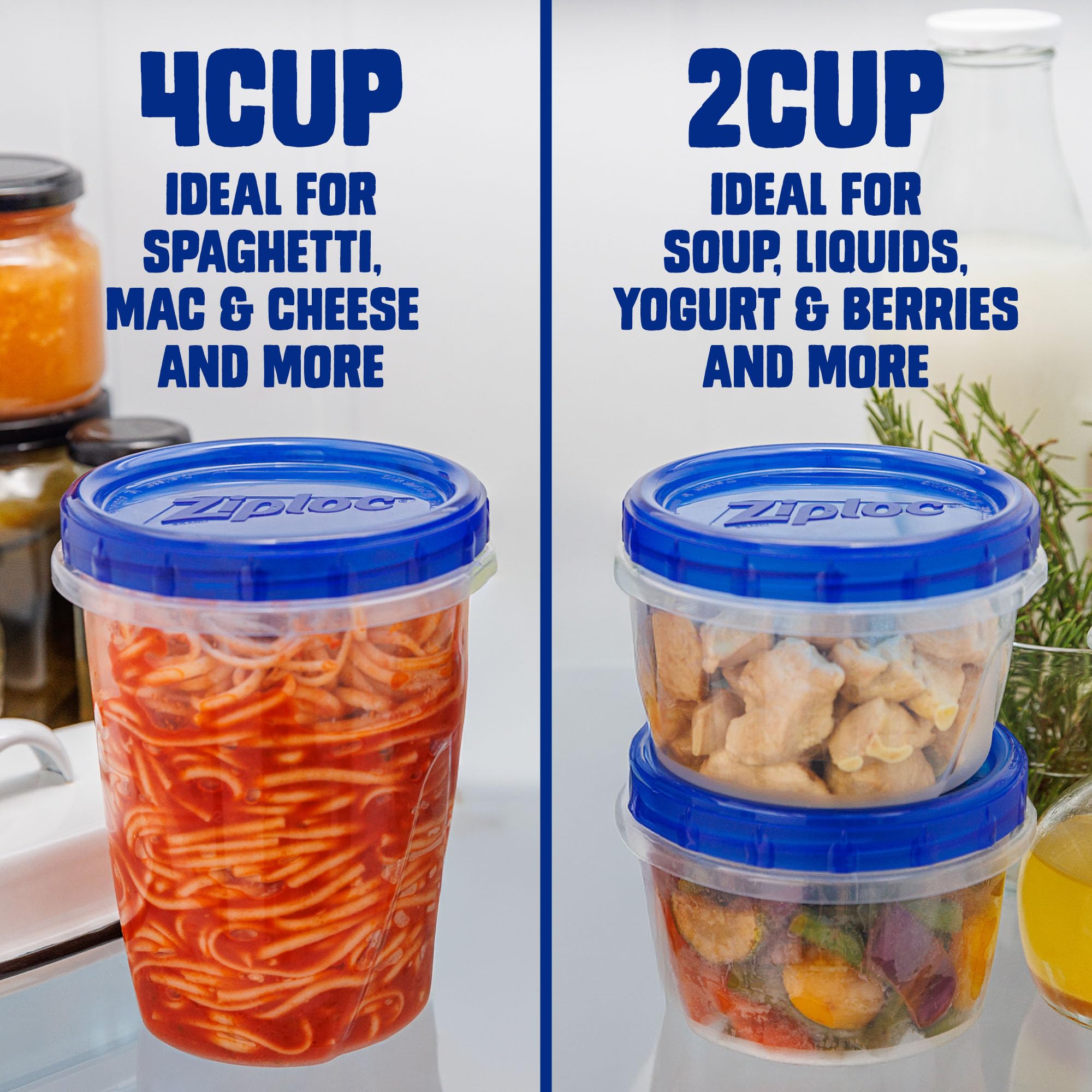 Ziploc Brand Twist n Loc Food Storage Containers, Leak Resistant Design, Small Round, 9 count - Image 6