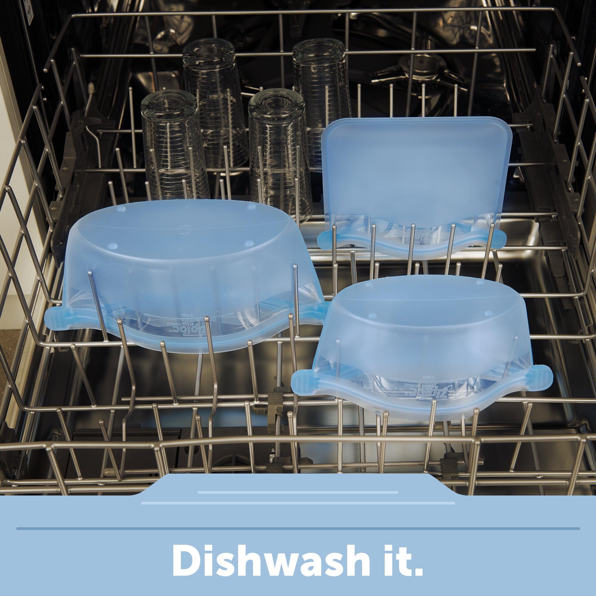 Ziploc Endurables Large Pouch, 8 Cups, Reusable Silicone Bags and Food Storage Meal Prep Containers for Freezer, Oven, and Microwave, Dishwasher Safe - Image 8