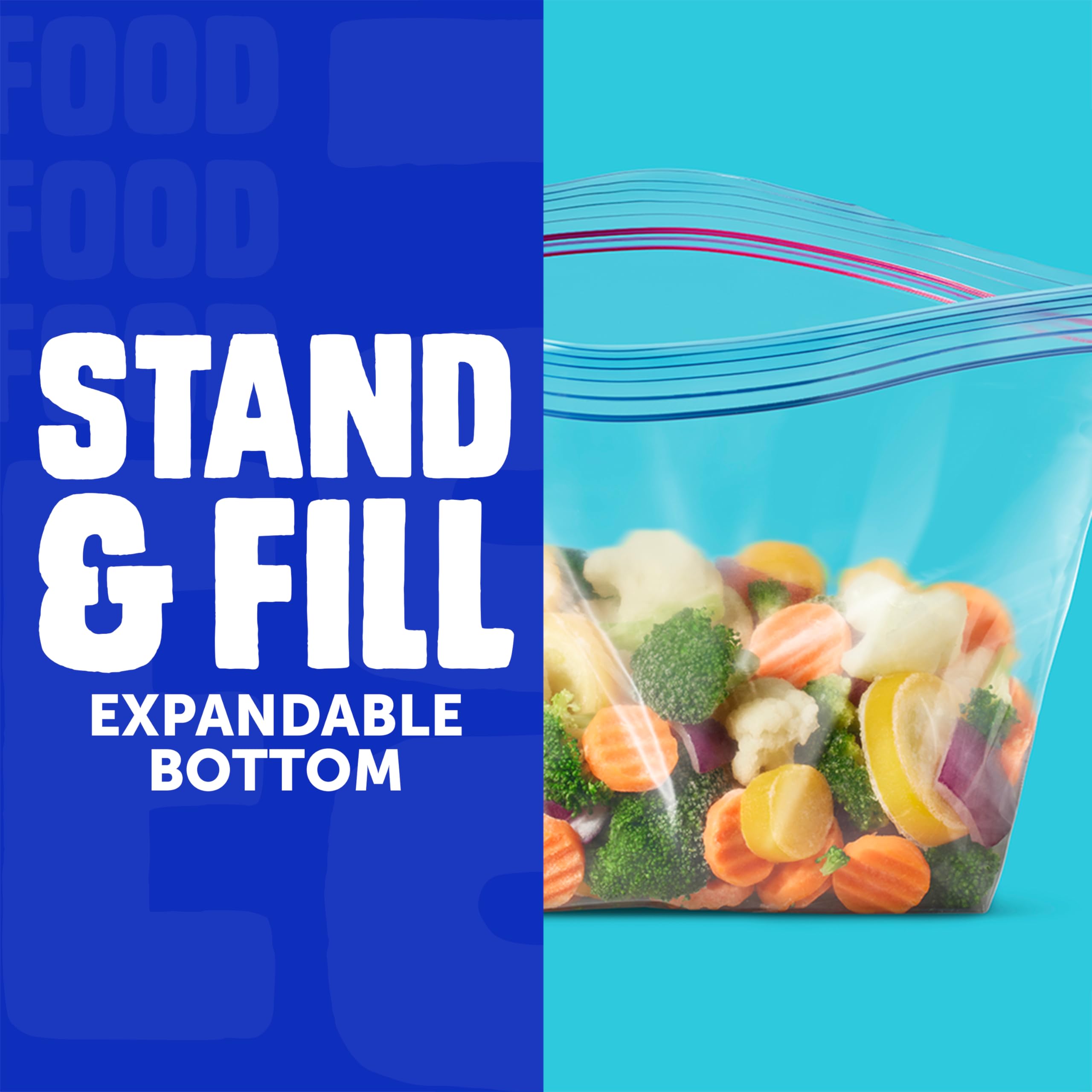 Ziploc Half Gallon Food Storage Freezer Bags, Easy Open and Close, 40 Bags Total - Image 6