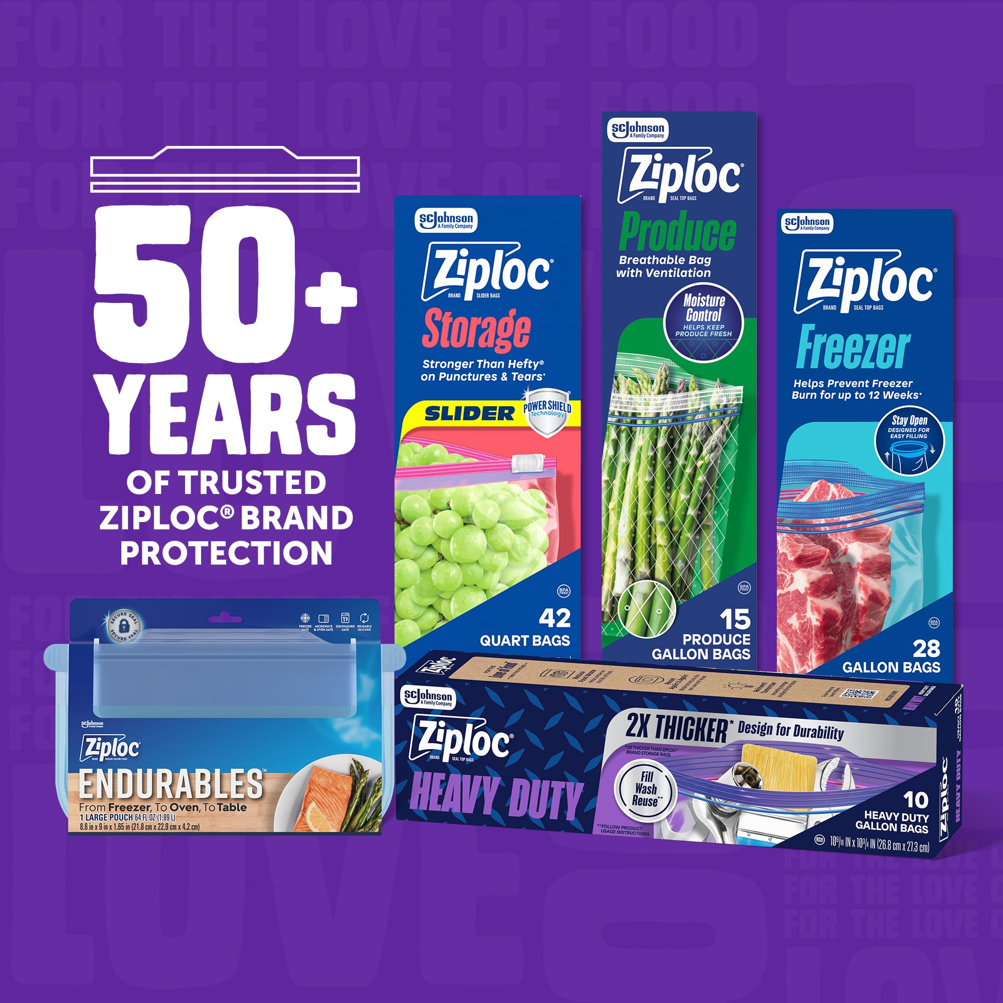 Ziploc Heavy Duty Gallon Storage Bags, Reusable Large Bag for Food, Tools, Craft, and Clothing Storage, 10 Count - Image 7