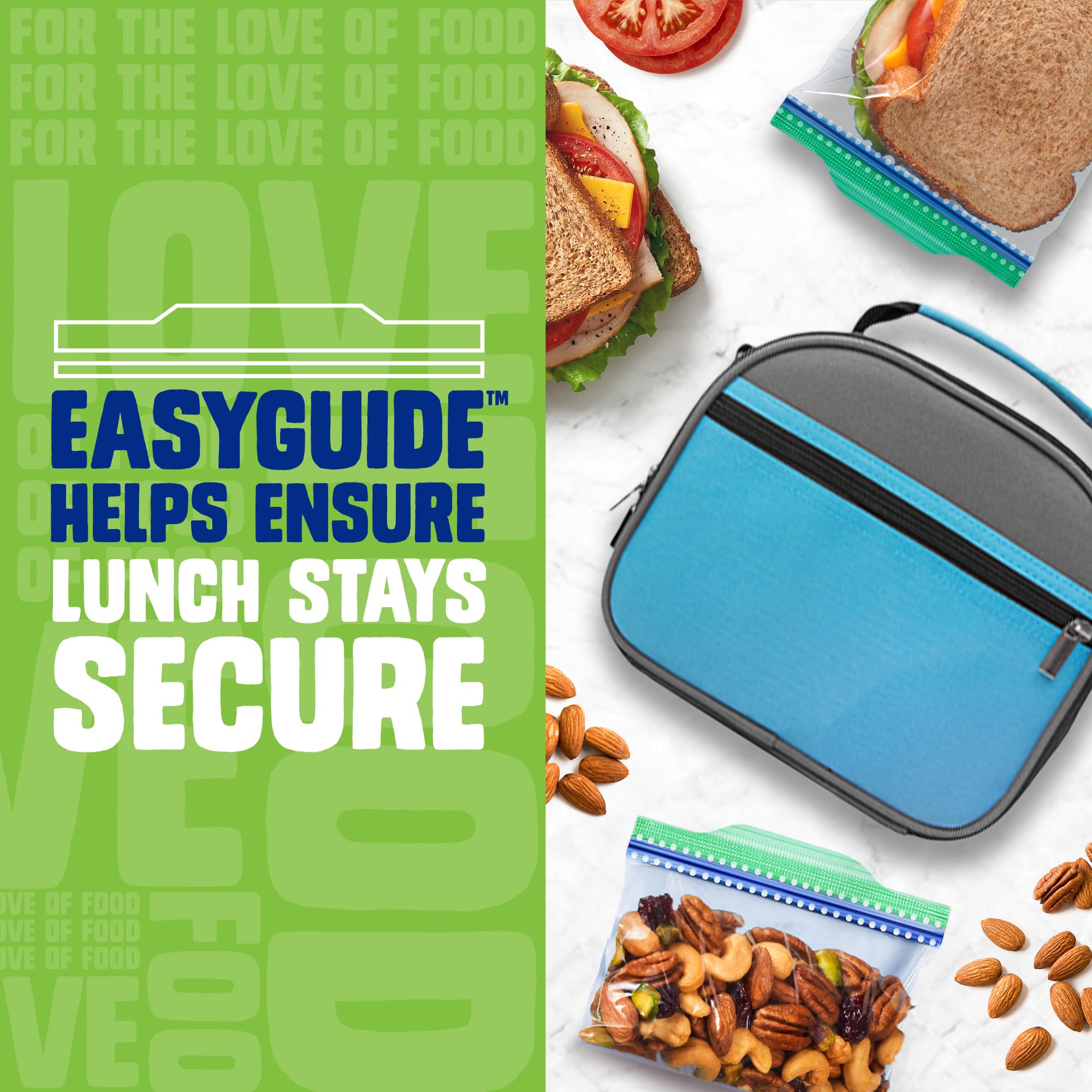 Ziploc Sandwich and Snack Bags Bundle with EasyGuide Texture, Small Plastic Storage Bags with Grip 'N Seal Technology, 105 Count and 280 Count - Image 3