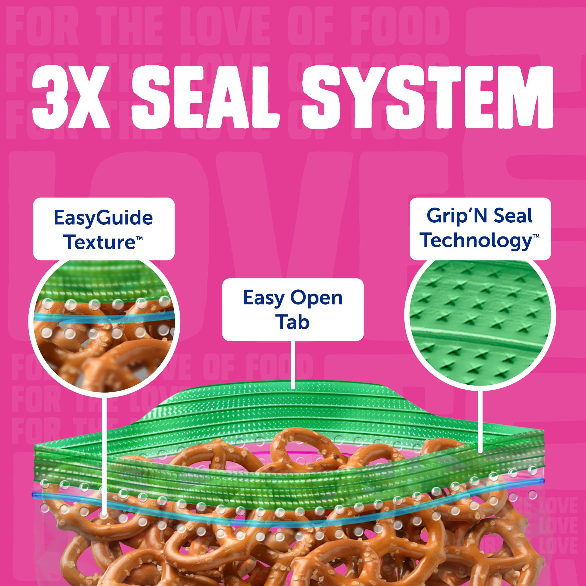 Ziploc Snack Bags, Easy Open and Close, Plastic Food Storage Bags, 280 Bags Total - Image 3