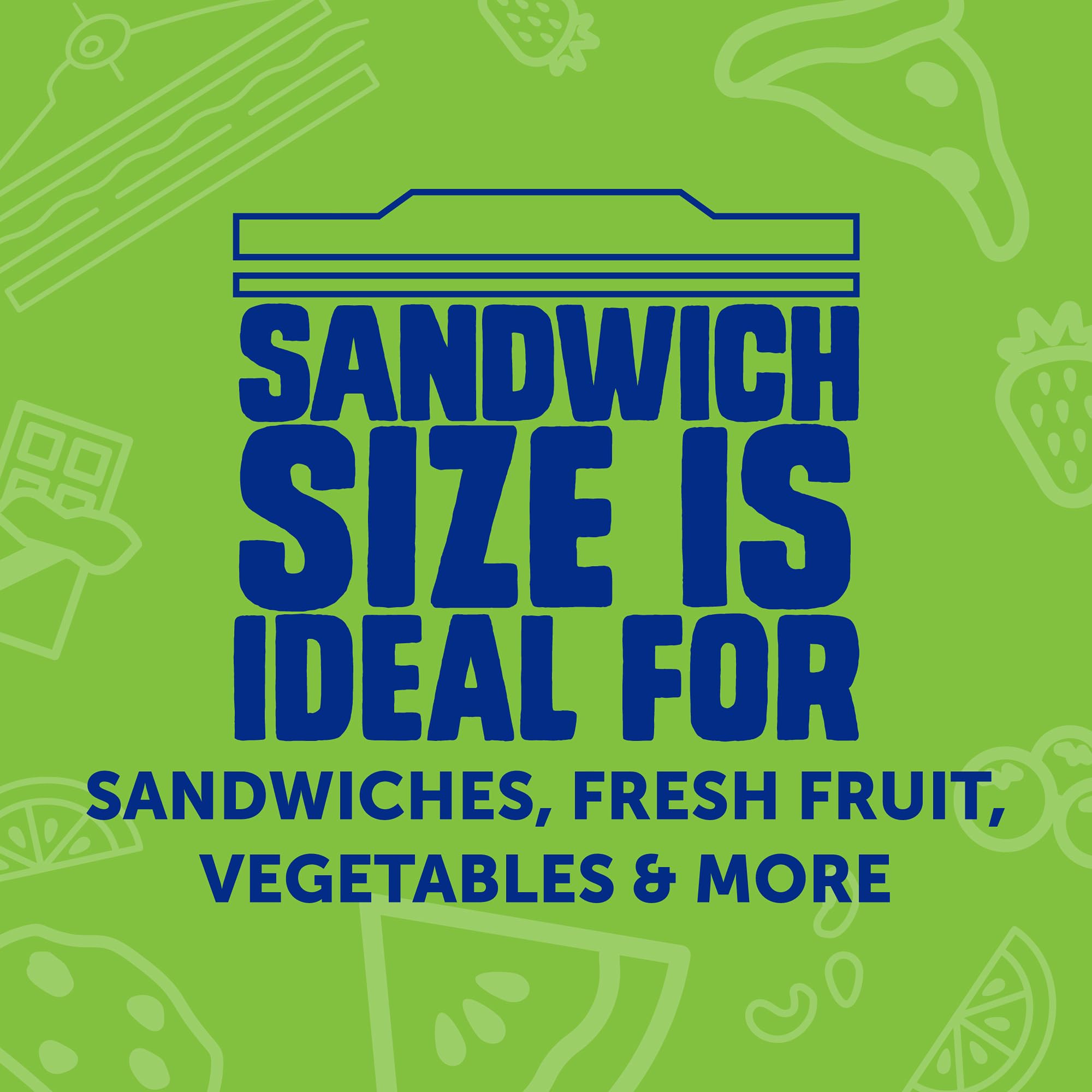 Ziploc Storage Bags Variety Pack, 190ct Total, 42ct Storage Gallon and 48ct Storage Quart, 50ct Sandwich and 50ct Snack - Image 5