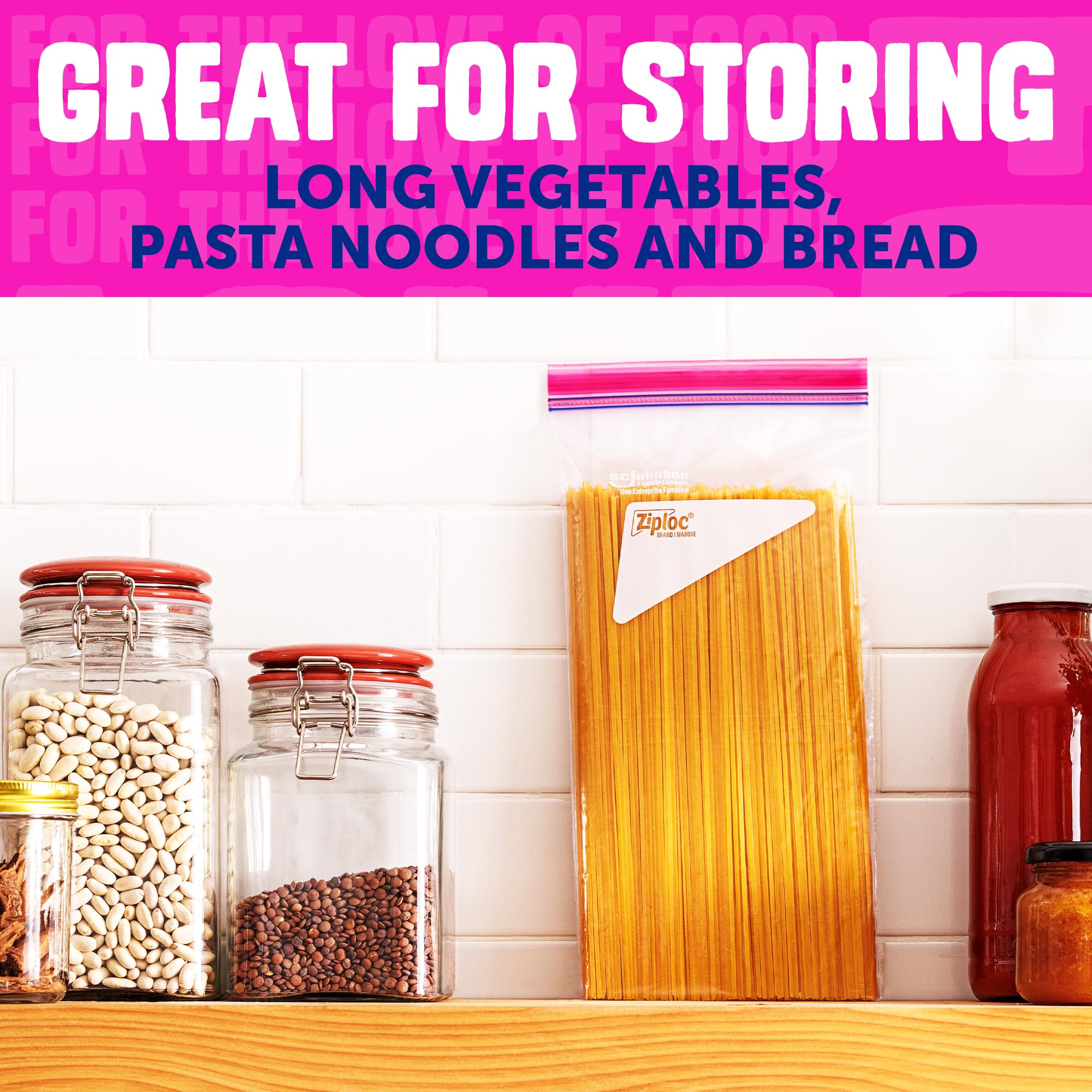 Ziploc Tall Food Storage Bags, 10 Count - Image 3