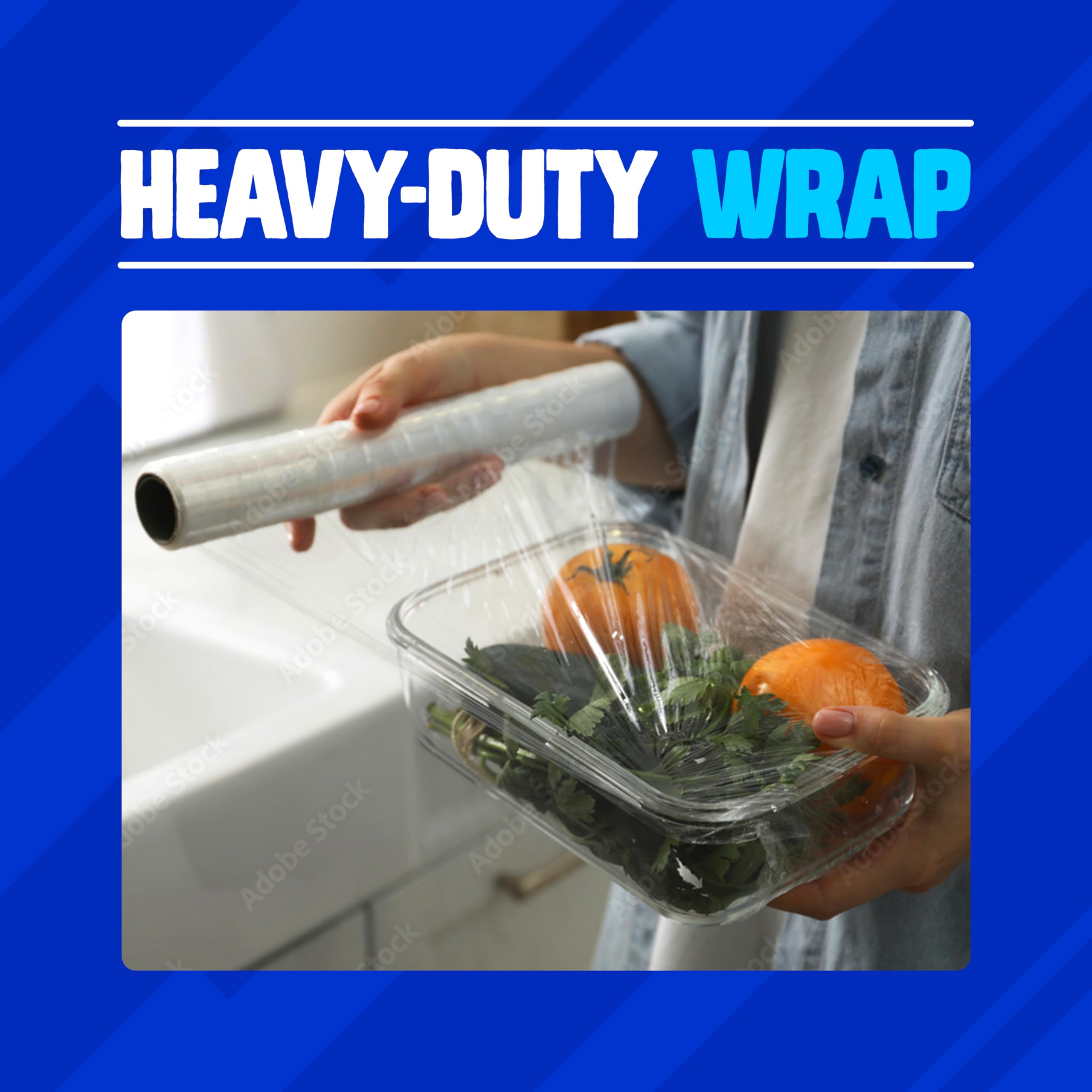 Ziploc Wrap, From Makers of Saran Wrap, Food Storage, Protects Food, Easy Dispense, 100 Sq Ft Roll - Image 6